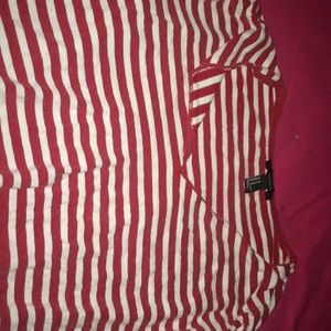 Long sleeve striped crop top